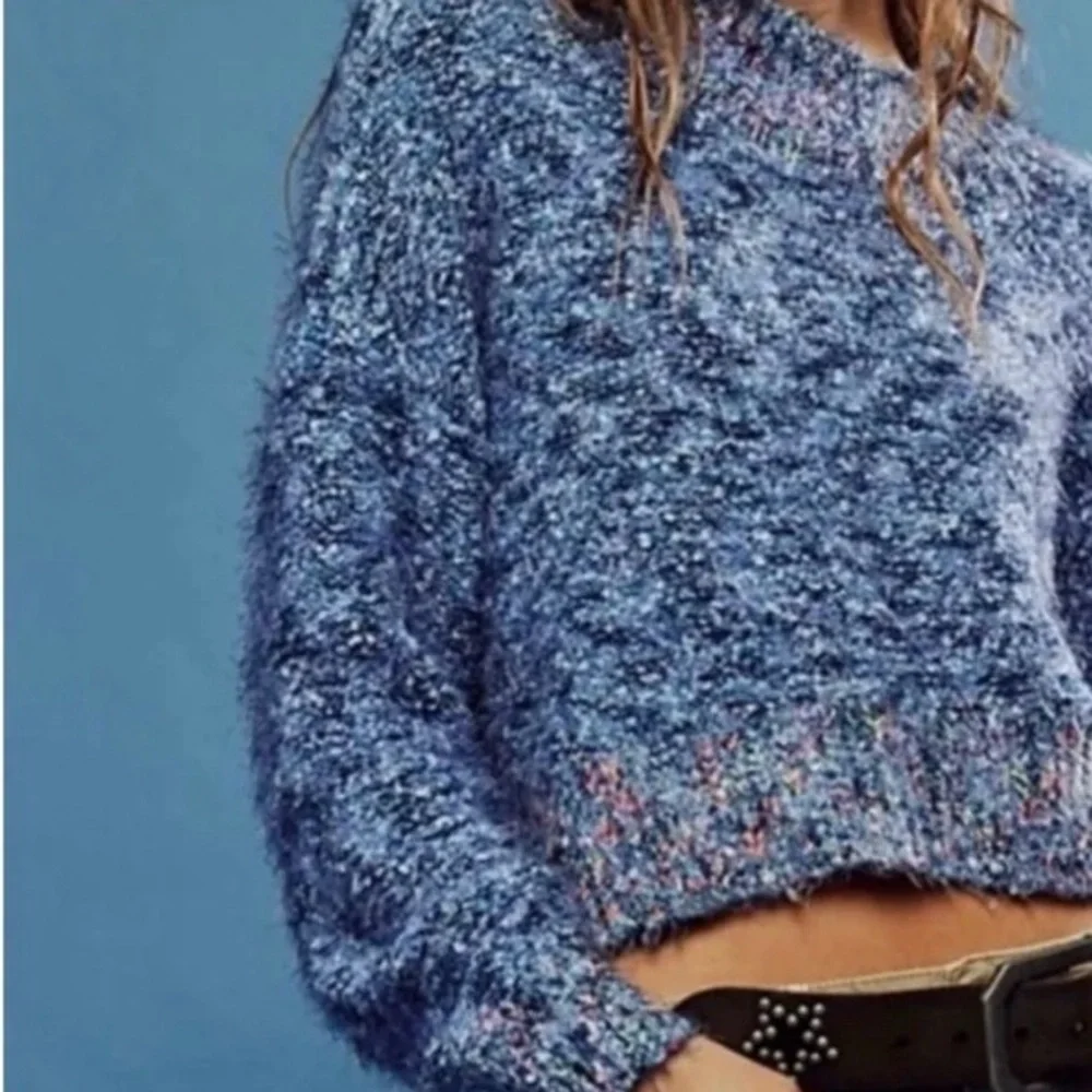Free People Stardust pullover in Blueberry XS - Picture 2 of 9